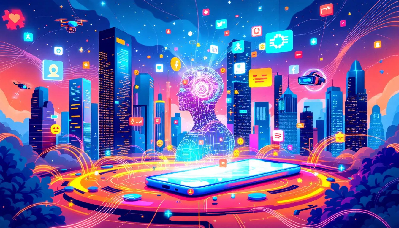 An illustration depicting future trends in engagement marketing.